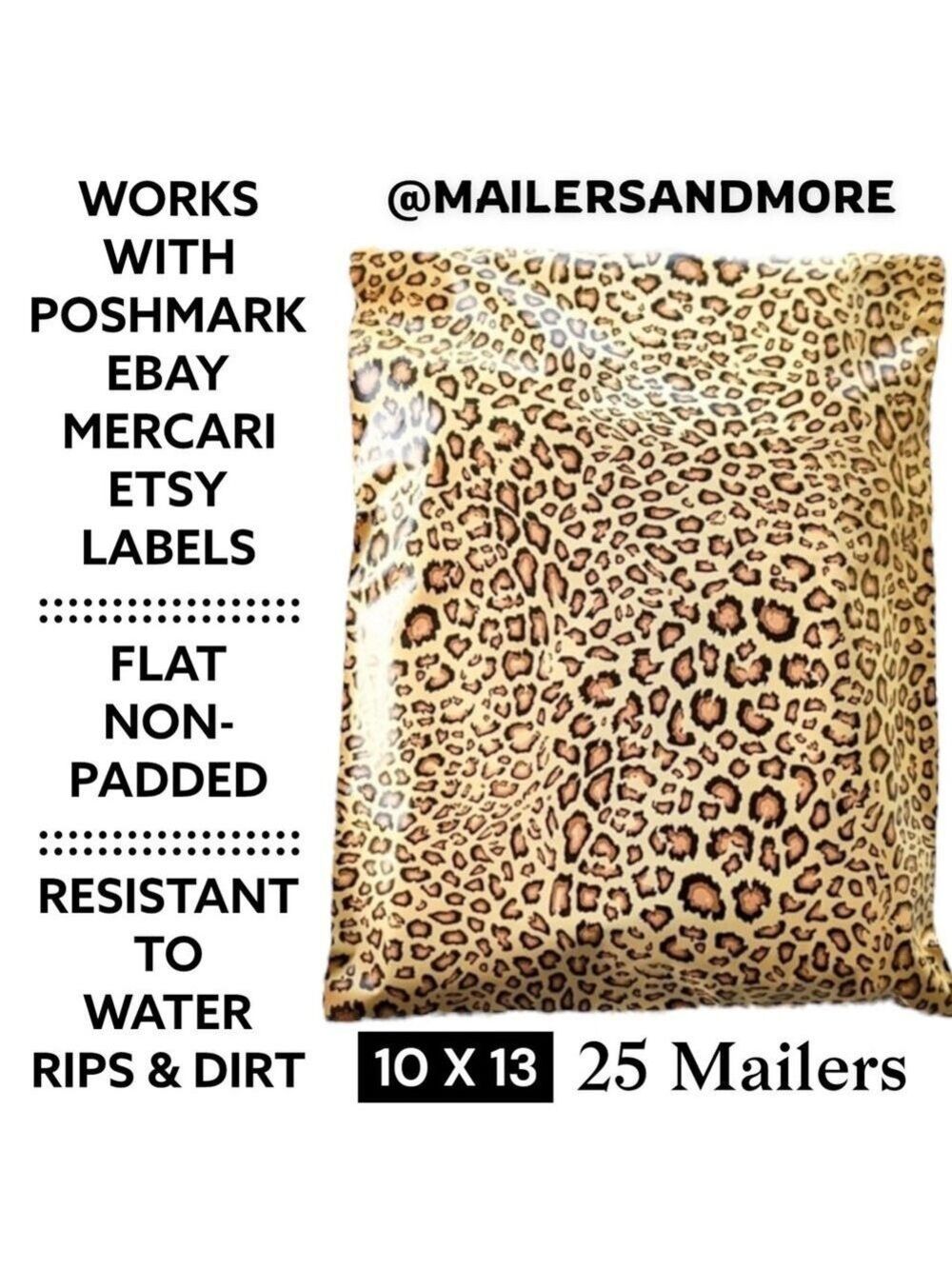 25 10X13 Poly Mailers Leopard PRICE IS FIRM - Picture 3 of 15